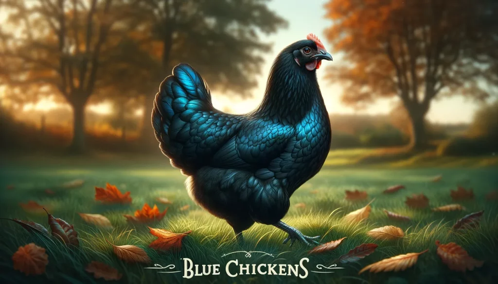 production blue chickens