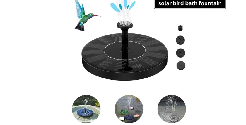 solar bird bath fountain