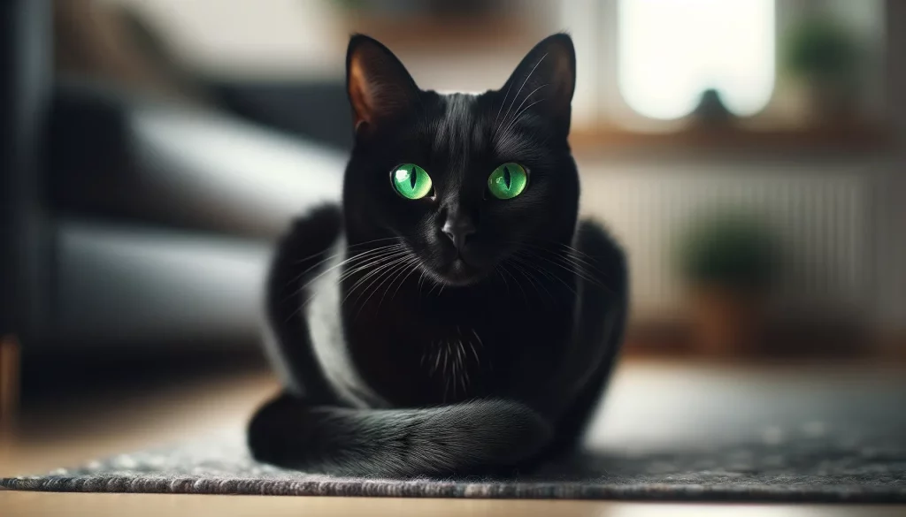 Black Cats with Green Eyes