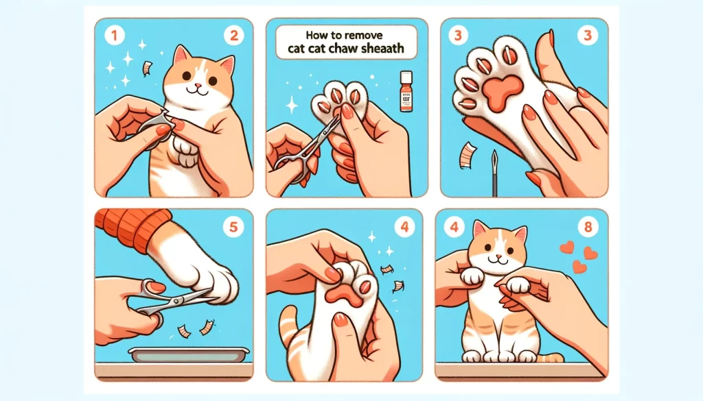 how to remove cat claw sheath 2